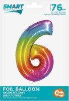 Godan Szivárvány színű számos fólia lufi - 6