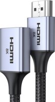 Ugreen 15518 HDMI - HDMI 2.1 Hosszabbító kábel 0.15m - Fekete