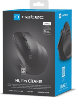 Natec NMY-2048 Crake 2 Wireless Egér - Fekete