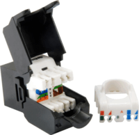 Equip 769226 CAT6a Keystone aljzat - Fekete (8db / csomag)