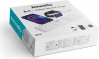 Bewello BW2063 3 az 1-ben Wireless töltőállomás - Fehér (15W)