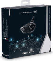 Midland BTR1 Advanced Motoros kommunikációs rendszer - Fekete