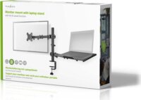 Nedis MMSISNB110BK Asztali Monitor tartó kar + Laptop tartó