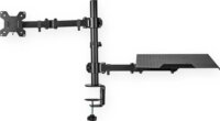 Nedis MMSISNB110BK Asztali Monitor tartó kar + Laptop tartó