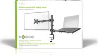 Nedis MMSISNB110BK Asztali Monitor tartó kar + Laptop tartó