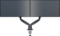 Multibrackets M Deskmount 15"-30" LCD TV/Monitor asztali tartó - Fekete (2 kijelző)