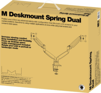 Multibrackets M Deskmount 15"-30" LCD TV/Monitor asztali tartó - Fekete (2 kijelző)