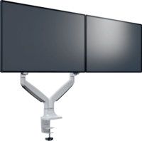 Multibrackets M Deskmount 15"-27" LCD TV/Monitor asztali tartó - Fehér (2 kijelző)