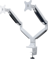 Multibrackets M Deskmount 15"-27" LCD TV/Monitor asztali tartó - Fehér (2 kijelző)
