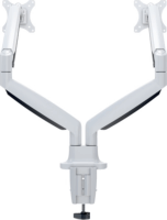 Multibrackets M Deskmount 15"-27" LCD TV/Monitor asztali tartó - Fehér (2 kijelző)