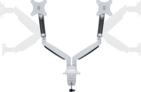 Multibrackets M Deskmount 15"-27" LCD TV/Monitor asztali tartó - Fehér (2 kijelző)