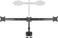 Multibrackets M Vesa Desktopmount 15"-24" LCD TV/Monitor asztali tartó - Fekete (3 kijelző)
