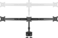 Multibrackets M Vesa Desktopmount 15"-24" LCD TV/Monitor asztali tartó - Fekete (3 kijelző)