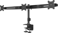 Multibrackets M Vesa Desktopmount 15"-24" LCD TV/Monitor asztali tartó - Fekete (3 kijelző)