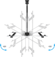 Multibrackets M Vesa Flexarm 37"-65" LCD TV/Monitor fali tartó - Fekete