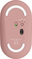Logitech Pebble Mouse 2 M350S Wireless Egér - Rózsaszín