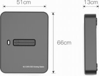 Gembird DD-U3M2 SSD Dokkoló állomás (USB Type-C 3.1 - M.2)