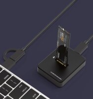 Gembird DD-U3M2 SSD Dokkoló állomás (USB Type-C 3.1 - M.2)