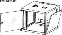 Legrand EVO12U6060P Evoline+ 19" fali rack szekrény