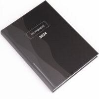 Realsystem Womanext B6 2024 Heti határidőnapló - Fekete