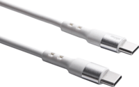 Akyga AK-USB-39 USB-C apa - USB-C apa 2.0 Adat és töltőkábel - Fehér (0.5m)