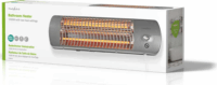 Nedis HTBA10GY Fürdőszobai Fali Elektromos Kvarc Hősugárzó 1200W - Ezüst