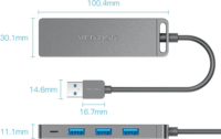 Vention CHLBB USB-A 3.0 HUB (4 port)