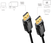 Logilink CD0101 DisplayPort - DisplayPort 1.2 Kábel 2m - Fekete