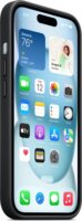 Apple iPhone 15 MagSafe Gyári FineWoven-szövettok - Fekete