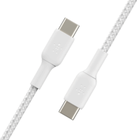 Belkin BoostCharge Twin Pack USB Type-C apa - USB Type-C apa Adat és töltő kábel - Fehér (1m)