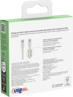 Belkin BoostCharge Twin Pack USB Type-C apa - USB Type-C apa Adat és töltő kábel - Fehér (1m)