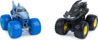 Spin Master Monster Jam Batmobil és Megalodon autók - Fekete/kék