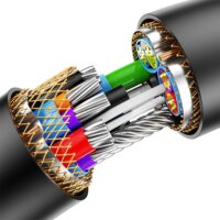 Baseus AirJoy Series USB-A apa - USB-A anya 3.0 Hosszabbító kábel - Fekete (0.5m)