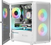 Logic Portos ARGB Mini Számítógépház - Fehér