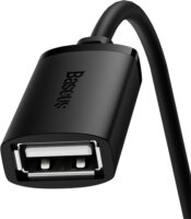 Baseus AirJoy Series USB-A apa - USB-A anya 2.0 Hosszabbító kábel - Fekete (0.5m)