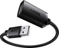 Baseus AirJoy Series USB-A apa - USB-A anya 2.0 Hosszabbító kábel - Fekete (0.5m)