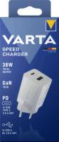 Varta Speed 1x USB-A / 1x USB Type-C Hálózati töltő - Fehér (38W)