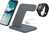 Canyon WS-303 3in1 Vezeték nélküli töltő - Szürke (15W)