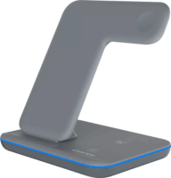 Canyon WS-303 3in1 Vezeték nélküli töltő - Szürke (15W)