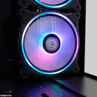 LC-Power 120mm PWM ARGB Rendszerhűtő - Fekete