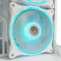 LC-Power 120mm PWM ARGB Rendszerhűtő - Fehér