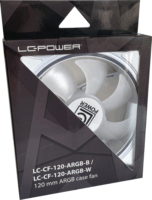 LC-Power 120mm PWM ARGB Rendszerhűtő - Fehér