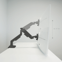 LC-Power LC-EQ-A49B 17" - 49" LCD TV/Monitor Asztali tartó - Fekete