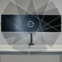 LC-Power LC-EQ-A49B 17" - 49" LCD TV/Monitor Asztali tartó - Fekete