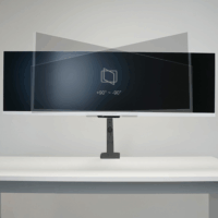 LC-Power LC-EQ-A49B 17" - 49" LCD TV/Monitor Asztali tartó - Fekete