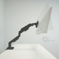 LC-Power LC-EQ-A49B 17" - 49" LCD TV/Monitor Asztali tartó - Fekete