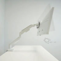 LC-Power LC-EQ-A49B 17" - 49" LCD TV/Monitor Asztali tartó - Fehér