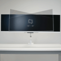 LC-Power LC-EQ-A49B 17" - 49" LCD TV/Monitor Asztali tartó - Fehér