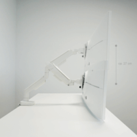 LC-Power LC-EQ-A49B 17" - 49" LCD TV/Monitor Asztali tartó - Fehér