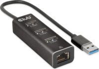 Club3D CSV-1430A USB-A 3.2 HUB (3 port + 1db RJ45)